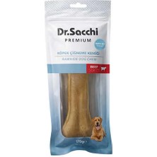 Dr.sacchi Premium Sığır Etli Doğal Sığır Derisi Press Kemik Tahılsız Köpek Ödülü 8.5"170-180 gr 1'li