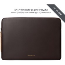 Comfyable Suya Dayanıklı MacBook Air/Pro 13"-14" Laptop Kılıfı - M5/M4/M3/M2/M1 Uyumlu - Çikolata