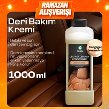 Grass Araba Deri Koltuk Temizleyici & Bakım Kremi 1 Lt - Deri Temizleyici Koruyucu, Oto Koltuk, Kanepe, Ayakkabı ve Çanta İçin Nemlendirici, Parlatıcı, Leather Cleaner