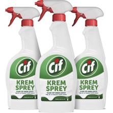 Cif Krem Sprey %100 Krem Gücü 750 ml Beyaz Renkli Etkili Temizlik Ürünü