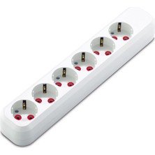 Stylmenplus Mutlusan Rı-Tech 6lı Klemensli Topraklı Grup Priz (001 175 610001 00 00)