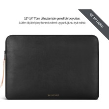 Comfyable Suya Dayanıklı Macbook Air/Pro 13.3" - 14" Laptop Kılıfı - M5/M4/M3/M2/M1 Uyumlu - Siyah