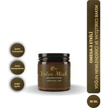 Şile Natural Aromaterapi Misk Kokulu Masaj Mumu 30 ml Doğal Bitkisel Yağlı, Nemlendirici Etkili Mum