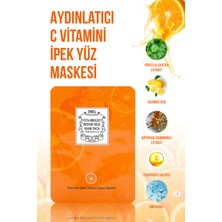 Chamos 4'lü Aydınlatıcı C Vitamini Ipek Yüz Maskesi