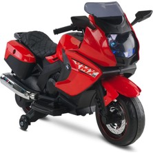 Babyhope Akülü Motor 438 12V Kırmızı Motosiklet 15 kg Kapasite ile 2-4 Yaş Arası Kullanım