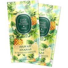 Stylmenplus Eyüp Sabri Tuncer Hawaii Ananas Kolonyalı Mendil 150LI 5X10 Küçük Boy