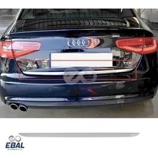Ebal Oto Audi A4 Krom Bagaj Alt Çıtası 2007-2012 Model arası uyumlu P. Çelik