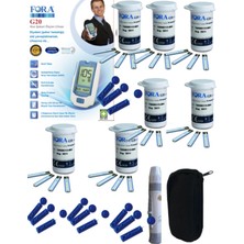 Allians G20 Kan Şeker Ölçüm Seti, 7 Kutu Strip, Delme Kalemi, Taşıma Çantası, 300 Lanset