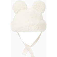 Binibamba Kulak Detaylı Lüks Tasarım %100 Yün Bebek Bere