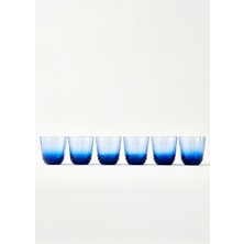 Bella Maison Colore Kesme Bardak 6'lı Mavi (320 cc)