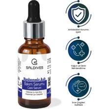Saldives Hyaluronik Asit Yüz Serumu 30 ml • Doğal İçerikli Nemlendirici Cilt Serumu • Günlük Yüz Bakımı