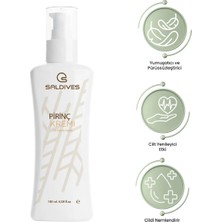 Saldives Pirinç Sütü Kremi 180 ml • Doğal İçerikli Yüz ve Cilt Bakım Kremi • Günlük Bakım • Pompalı Şişe