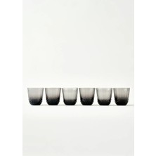 Bella Maison Colore Kesme Bardak 6'lı Antrasit (320 cc)