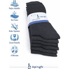 B Beşiroğlu Since 1980 6'lı Erkek Pamuk Klasik Uzun Çorap Koku Yapmaz Terletmez Uzun Ömürlü 4 Mevsim