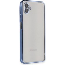 Bucuks Mey Ithalat®  Samsung Galaxy A04 Kılıf  Lensli Silikon - Açık Mavi