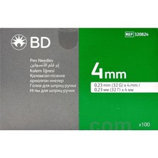 Allians Çok Amaçlı Kalem Iğnesi 32G 0.23MM×4MM, 100'LÜ Set