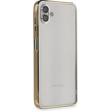 Bucuks Mey Ithalat®  Samsung Galaxy A04 Kılıf  Lensli Silikon - Gold