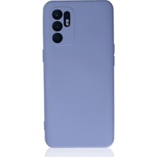 Bucuks Mey Ithalat®   Reno 6 Kılıf Nano Içi Kadife Silikon - Lila