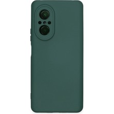 Bucuks Mey Ithalat®  Huawei Nova 9 Se Kılıf Nano Içi Kadife Silikon - Koyu Yeşil