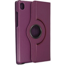 Bucuks Mey Ithalat®  Lenovo Tab M8 Kılıf 360 Tablet Deri Kılıf - Mürdüm