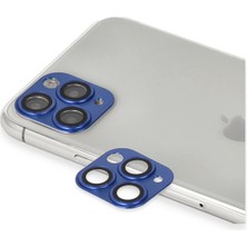Bucuks Mey Ithalat®  iPhone 11 Pro Max Pers Alüminyum Kamera Lens - Lacivert