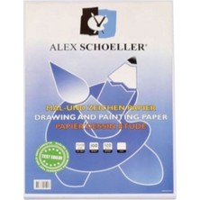 Alex Schoeller 50x70 cm 120 Gr İnce Grenli Beyaz Resim Kağıdı 100'lü Teknik Çizim İçin