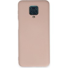 Bucuks Mey Ithalat®  Xiaomi Redmi Note 9 Pro Kılıf Nano Içi Kadife Silikon - Pudra