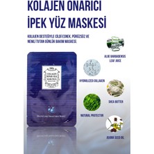 Chamos 4'lü Kolajen Onarıcı Ipek Yüz Maskesi