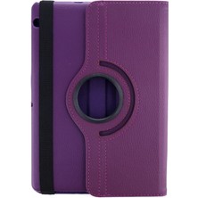 Bucuks Mey Ithalat®  Huawei Mediapad T3 10 / 9.6 Kılıf 360 Tablet Deri Kılıf - Mürdüm