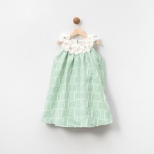 Damasqino Kız Çocuk Elbise 4-8 Yaş 7060