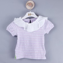 Çikoby P-004316 (Ce 8576) Kız Çizgili Ömre Bluz 6-36 Ay