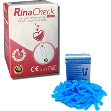 Allians Kutu Rinacheck Kan Şekeri Ölçüm Çubuğu + 100 Adet Lancet