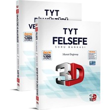 3D Yayınları 2026-2027 Müfredat Tyt Felsefe ve Din Kültürü Soru Bankası %100 Ösym Tarzı Detaylı Video Tek Kitap