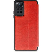 Bucuks Mey Ithalat®  Xiaomi Redmi Note 12 Pro 4g Kılıf Flip Cover - Kırmızı