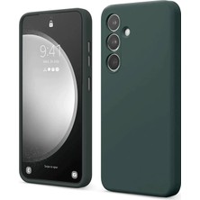 Bucuks Mey Ithalat®  Samsung Galaxy S24 Fe Kılıf First Silikon - Koyu Yeşil