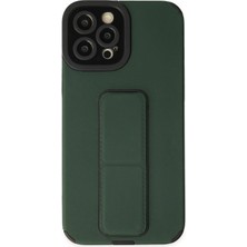 Bucuks Mey Ithalat®  iPhone 12 Pro Max Kılıf Mega Standlı Silikon - Yeşil