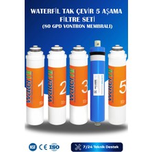 Watermelon WaterFil Tak Çevir Su Arıtma Cihazı 5 Aşama Filtre Seti Vontron Membranlı