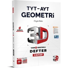 3D Yayınları 2026-2027 Müfredat Tyt-Ayt Geometri 2. Kitap Detaylı Video Anlatımlı Sorulu %100 Ösym Tarzı