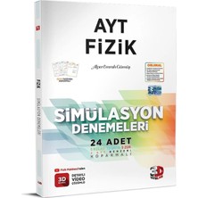 3D Yayınları 2026-2027 Müfredat Ayt Fizik Deneme Detaylı Video Çözümlü (Kolay-Orta-Zor)