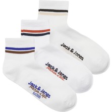Jack & Jones Erkek Logo Detayli 3'lü Çorap Paketi- Boston
