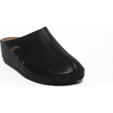 Roy Jones Kadın Sabo Terlik Siyah Mikrofiber Malzeme ile Rahat Kullanım 1801