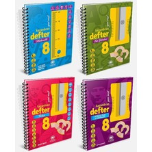 Çanta Yayınları 8. Sınıf 4'lü Kazandıran Defter Set ( Matematik, Türkçe, Fen, Inkılap Tarihi )