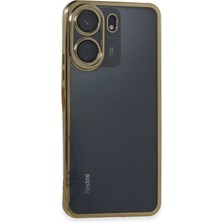 Bucuks Mey Ithalat®  Xiaomi Redmi 13C Kılıf  Lensli Silikon - Gold