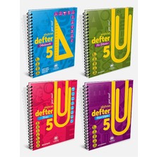 Çanta Yayınları 5. Sınıf Alıştıran Defter 4’lü Set( Türkçe, Sosyal, Matematik, Fen)