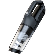 Bucuks Mey Ithalat®  VC006 50W 4000 Mah Bataryalı Kablosuz Çok Fonksiyonlu Araç Süpürge - Siyah