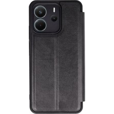 Bucuks Mey Ithalat®  Xiaomi Redmi Note 14 4g Kılıf Flip Cover - Siyah