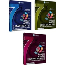 7.sınıf Matematik-Fen ve Sosyal Bilgiler Zaman Ayarlı Soru Bankası 3 Kitap - Çanta Yayınları