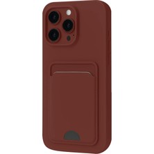 Bucuks Mey Ithalat®  iPhone 16 Plus Kılıf Kelvin Kartvizitli Silikon - Bordo