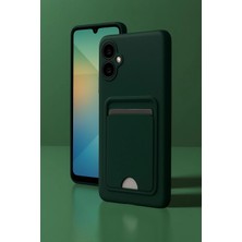 Bucuks Mey Ithalat®  Samsung Galaxy A06 Kılıf Kelvin Kartvizitli Silikon - Koyu Yeşil
