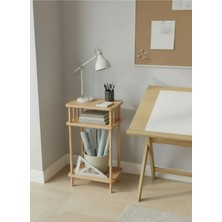 Macco Mobilya Minimalist Çok Amaçlı 3 Katlı Çevir Kur Sehpa – Yan Sehpa / Düzenleyici – Ofis Sehpası Çalışma Odası Kemençe